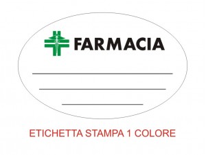 Etichette adesive per farmacie e parafarmacie (mm 56x35) (cod. 12P)